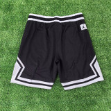 25/26 Flying Man Casual NBA Edition Ball pattern Black White shorts#J2432