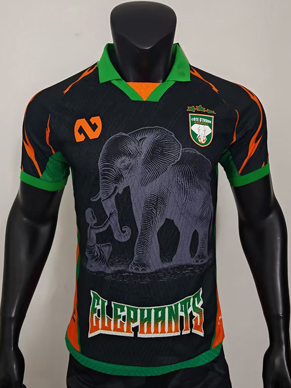 25/26 Cote d'Ivoire Black Special Edition Player Version Soccer Jersey