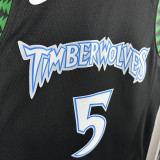 Timberwolves EDWARDS #5 Black Edition Top Quality Hot Pressing NBA Jersey
