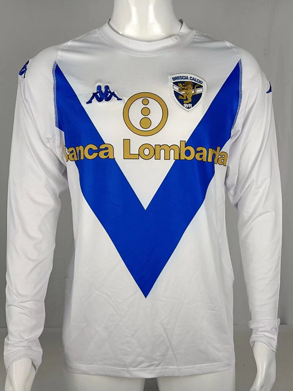 2003/2004 Brescia Away Long Sleeve Retro Soccer Jersey