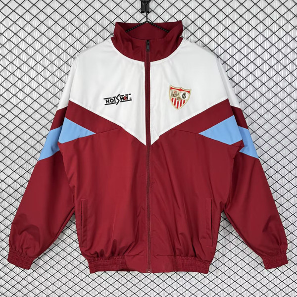 1993/1994 Sevilla White Red Retro Windbreaker
