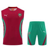 25/26 Morocco Red Training Shorts Suit