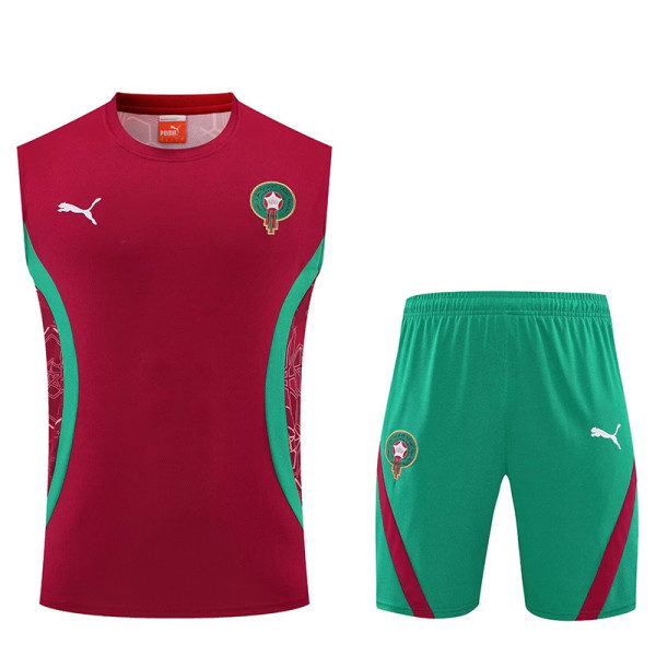 25/26 Morocco Red Training Shorts Suit