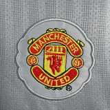 2007/2008 Man Utd Goalkeeper Grey  Long Sleeve Retro Soccer Jersey