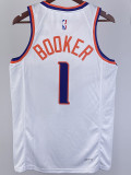 22/23 SUNS BOOKER #1 White Top Quality Hot Pressing NBA Jersey
