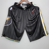 20/21 GRIZZLIES Black City Edition Top Quality NBA Pants (条纹)