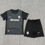 25/26 Sporting Lisbon Black Kids Soccer Jersey