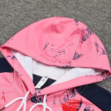 24/25 PSG Pink Graffiti Hooded  Tracksuit