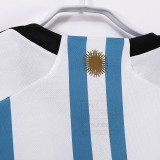 2022 Argentina Home  Retro Soccer Jersey