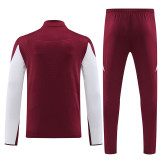 24/25  Bayern Bordeaux  Player version Half Pull Tracksuit  (球员版、半拉链)