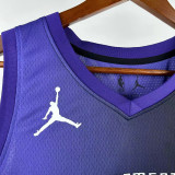 23/24 KINGS WESTBROOK #18 Purple Flying Man Limited Top Quality Hot Pressing NBA Jersey