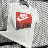 2025 T257 Mountaini NK White  Pure Cotton  Blue T-shirt