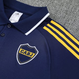 25/26 Boca Juniors Royal Blue polo shirts pants suit