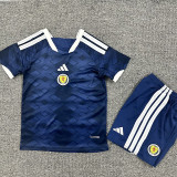 2006 Scotland  Away Kids Soccer Jersey
