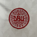 1988 Denmark Away Retro  Soccer Jersey