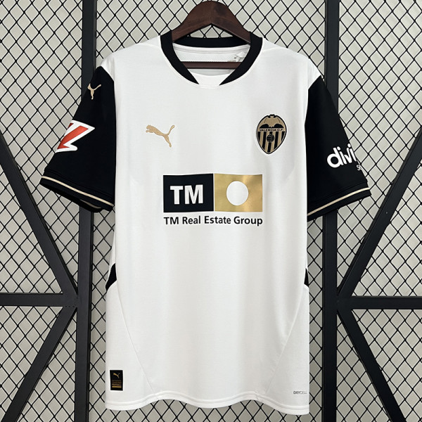 24/25 Valencia Home Fans Soccer Jersey