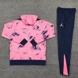 24/25 PSG Pink Graffiti Hooded  Tracksuit