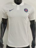 2025  PSG White Player Version  Polo Shirt