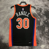 22/23 KNICKS RANDLE #30 Black City Edition Top Quality Hot Pressing NBA Jersey