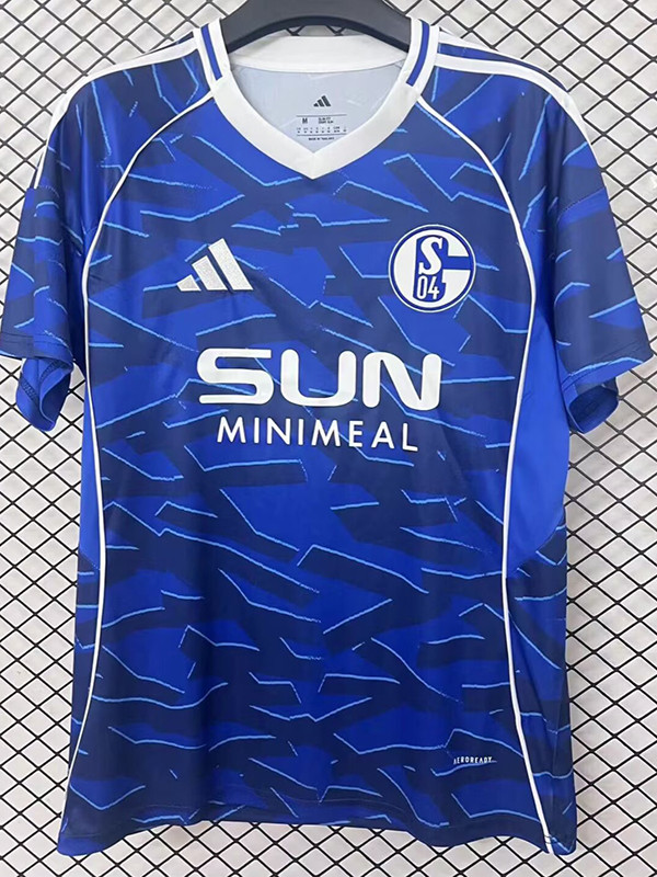 25/26 Schalke 04 Home Fans Soccer Jersey