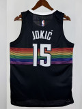 25/26 Nuggets JOKIC #15 Black City Edition Top Quality Hot Pressing NBA Jersey