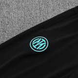 25/26 INT Snake Pattern Black Half Pull Tracksuit  (半拉链)