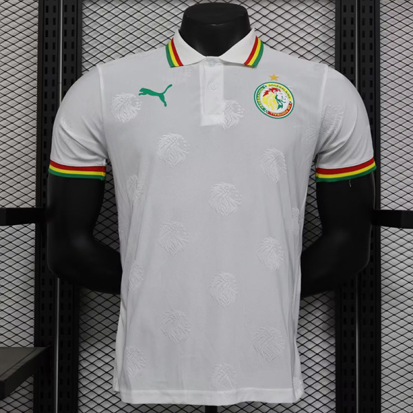 24/25 Senegal White Special Edition Player Version Soccer Jersey（带一星）