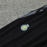 24/25 Al-Nassr Black Half Pull Tracksuit  (半拉链)