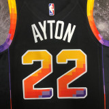 22/23 SUNS AYTON #22 Black Top Quality Hot Pressing NBA Jersey (Trapeze Edition)