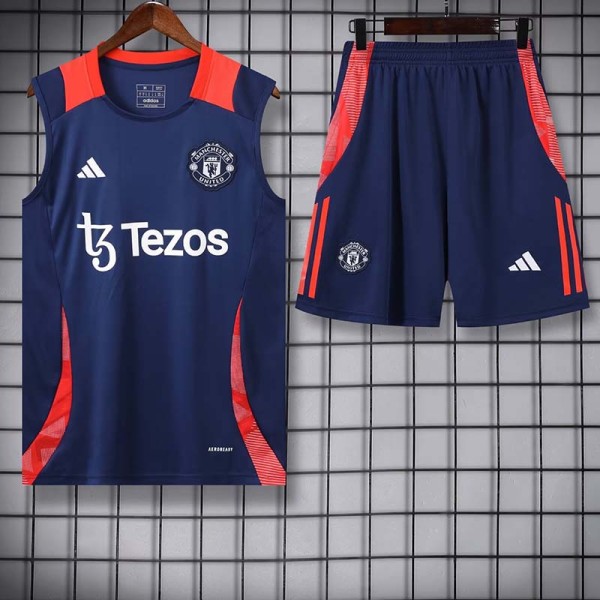 24/25 Man Utd Boyal BlueTank top and shorts suit