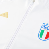 24/25 Italy White Jacket Tracksuit(02)