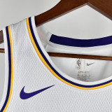 LAKERS O'Neal  #34 White Circle Neck  Top Quality Hot Pressing NBA Jersey（圆领）