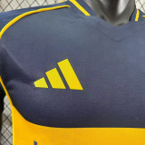25/26  Boca Juniors Home Player Version Soccer Jersey（右袖与背下没广告)