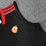 25/26 Man Utd Retro BlackTank top and shorts suit