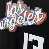 2025 T263 Clippers  GEORGE #13 NK Black  Pure Cotton  Blue T-shirt