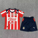 25/26 Chivas Home   Kids Soccer Jersey