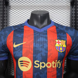 25/26 BAR  Special Edition Blue & Red  Player Version Soccer Jersey