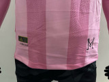 25/26 Inter Miami Home  Long Sleeve Player Version Soccer Jersey