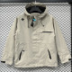 25/26 DESCENTE Khaki  Thickened Assault  Hooded Windbreaker #H003
