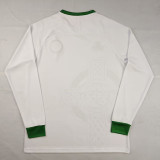 Ireland White  Long Sleeve Retro Soccer Jersey