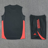 25/26 Bayern Black & Orange Tank top and shorts suit