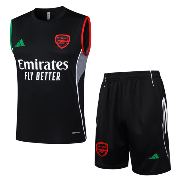 25/26  ARS Black Tank top and shorts suit#D2552