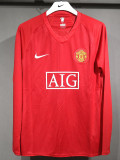 2013/2014 Man Utd Home Long sleeve Retro soccer jersey (球员长袖)