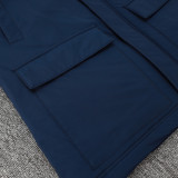 24/25 G263 Royal Blue Hooded Cotton Coat 宝蓝