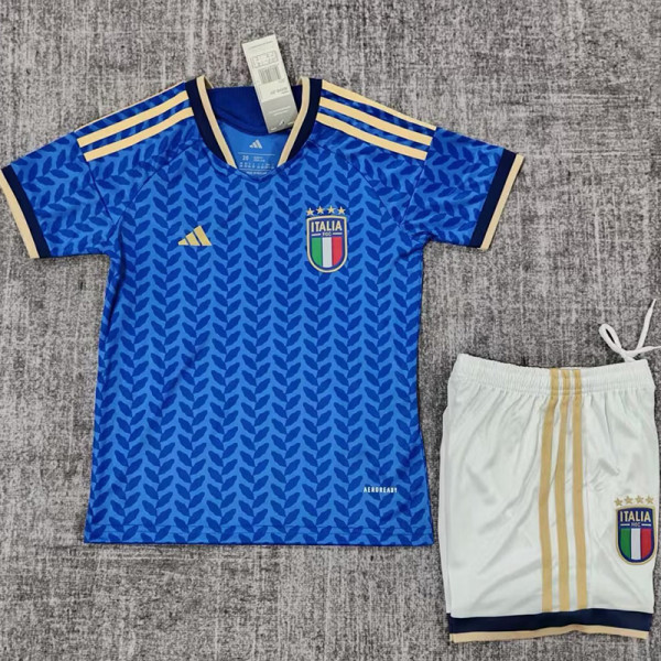 25/26 Italy Home  Kids Soccer Jersey