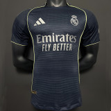 25/26 RMA Away Long Sleeve  Player Version Soccer Jersey