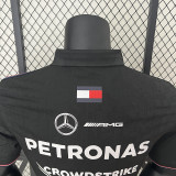 2024 F1 Mercedes Black Polo Racing Suit(有领)