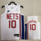 22/23 Nets SIMMONS #10 White Top Quality Hot Pressing NBA Jersey (Retro Logo)