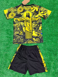 2024 Brazil Christ statue Yellow Kids Soccer Jersey