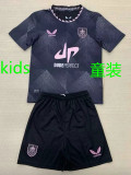 24/25 Burnley FC Away  Kids Soccer Jersey(胸前带DUDE字)